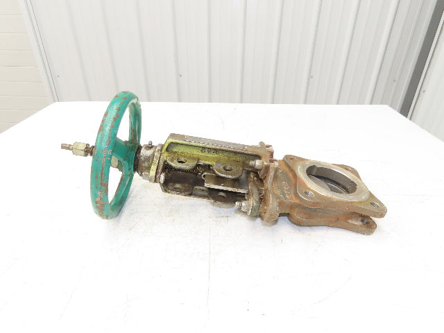 Rovalve TechnaFlow S17-D 3" Stainless Knife Gate Valve Lug Style Rubber Seat