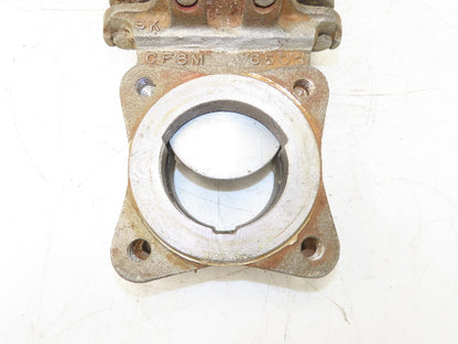 Rovalve TechnaFlow S17-D 3" Stainless Knife Gate Valve Lug Style Rubber Seat