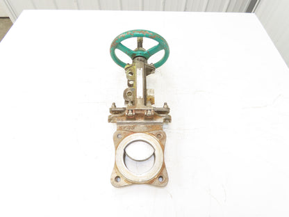 Rovalve TechnaFlow S17-D 3" Stainless Knife Gate Valve Lug Style Rubber Seat