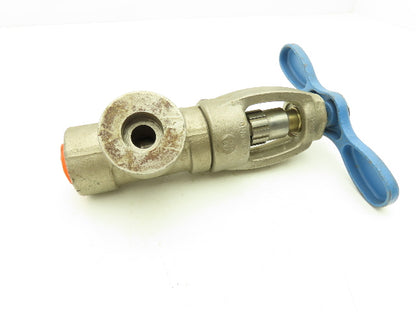 Conval Globe Valve Clampseal Angle Pattern Stop 3/4" Socket Weld 1500psi