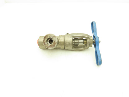 Conval Globe Valve Clampseal Angle Pattern Stop 3/4" Socket Weld 1500psi