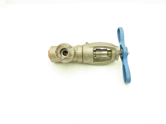 Conval Globe Valve Clampseal Angle Pattern Stop 3/4" Socket Weld 1500psi