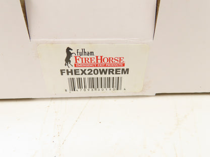 Fulham Firehorse LED Emergency Exit Sign Lighting Red Letters Nicd Lot of 6