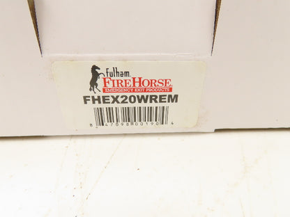 Fulham Firehorse LED Emergency Exit Sign Lighting Red Letters Nicd Lot of 6