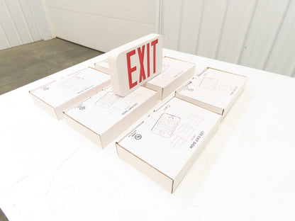 Fulham Firehorse LED Emergency Exit Sign Lighting Red Letters Nicd Lot of 6