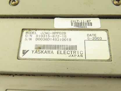 Yaskawa JZNC-XPP02B Yasnac XRC Hand-Held Teach Pendant For Motoman Robot