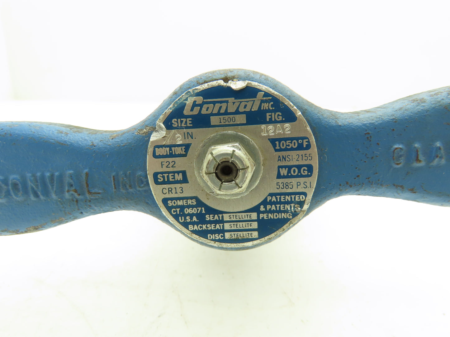 Conval Globe Valve Clampseal Angle Pattern Stop 1/2" Socket Weld 1500psi