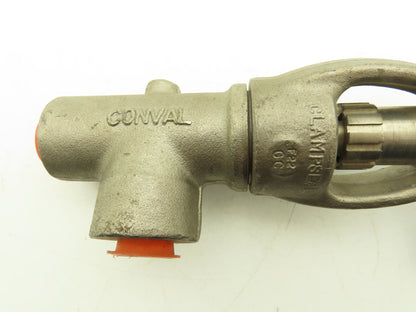 Conval Globe Valve Clampseal Angle Pattern Stop 1/2" Socket Weld 1500psi