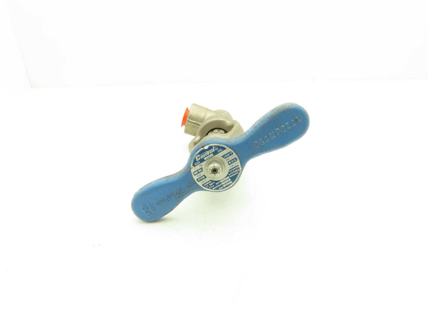 Conval Globe Valve Clampseal Angle Pattern Stop 1/2" Socket Weld 1500psi