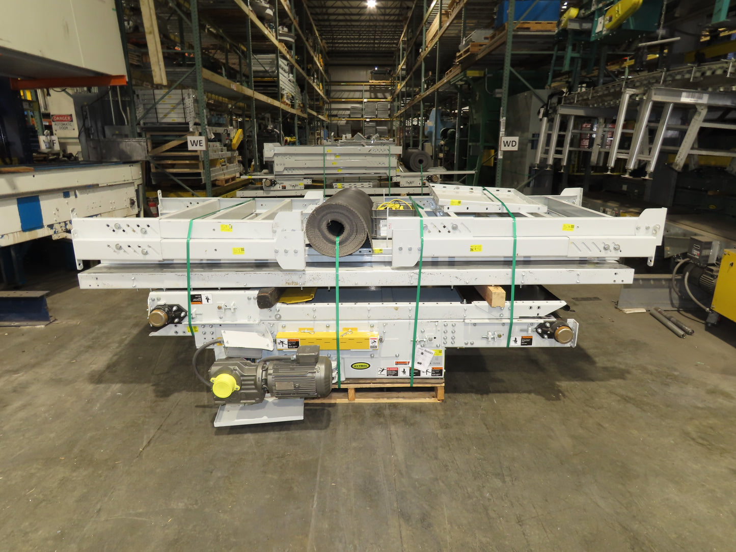 Hytrol HSS 43"x 23 9"' Slider Bed Belt Conveyor 3Hp 3PH Center Drive 165fpm