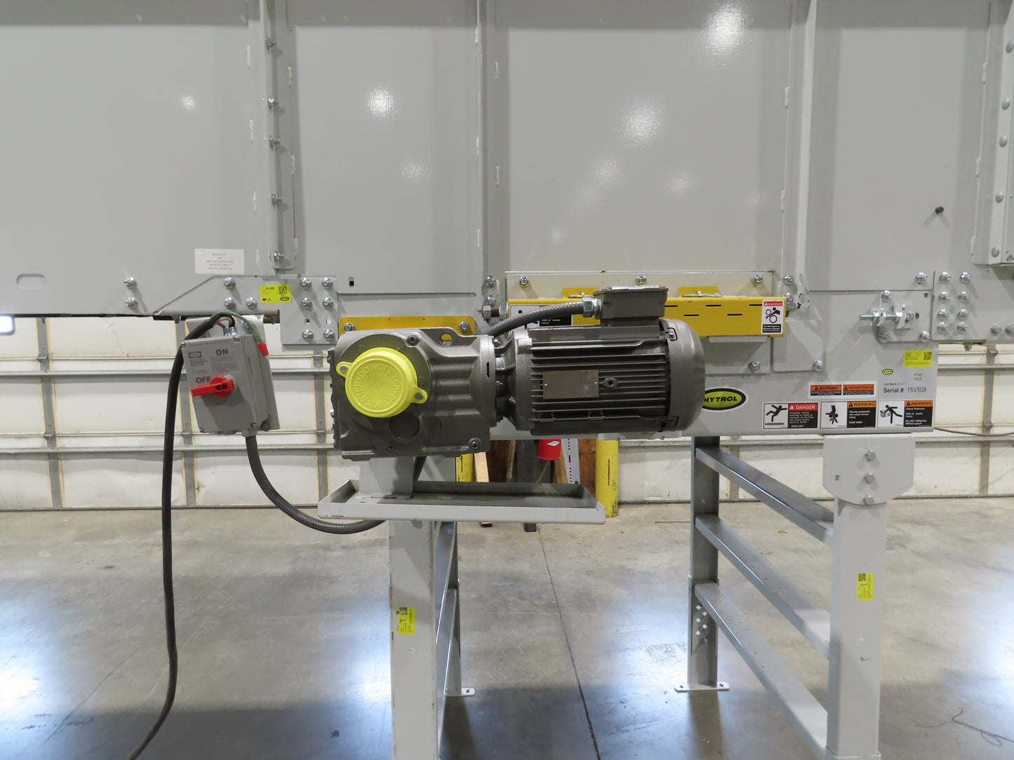 Hytrol HSS 43"x 23 9"' Slider Bed Belt Conveyor 3Hp 3PH Center Drive 165fpm