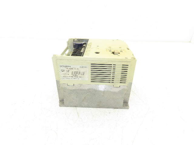 Mitsubishi FR-A044-0.4K Inverter AC Drive 0.4kVa 1/2Hp 460V 3PH Missing Cover