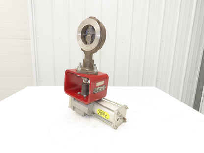 ITT Grinnell Stainless Butterfly Valve 3" Wafer Sphere w/Apollo BVA3 Actuator