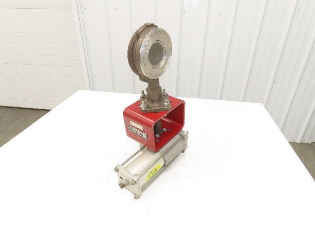 ITT Grinnell Stainless Butterfly Valve 3" Wafer Sphere w/Apollo BVA3 Actuator