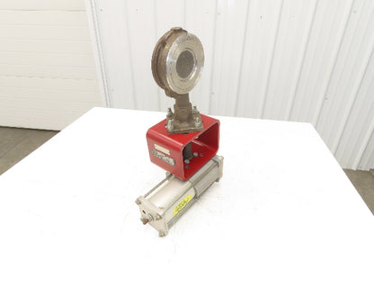 ITT Grinnell Stainless Butterfly Valve 3" Wafer Sphere w/Apollo BVA3 Actuator