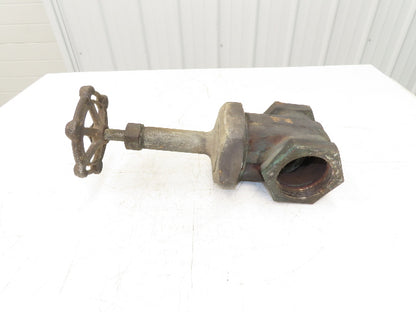 Powell White Fig 377 Bronze Gate Valve 3" NPT Threaded Rising Stem 300 WSP