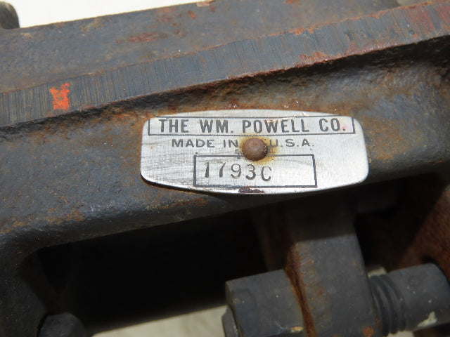 Powell 1793C Cast Iron Gate Valve 2" Flanged Rising Stem Class 125 Bronze Disc