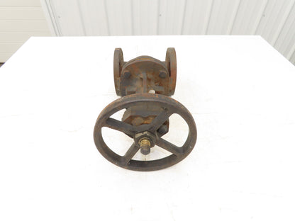 Powell 1793C Cast Iron Gate Valve 2" Flanged Rising Stem Class 125 Bronze Disc