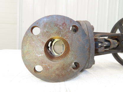 Powell 1793C Cast Iron Gate Valve 2" Flanged Rising Stem Class 125 Bronze Disc