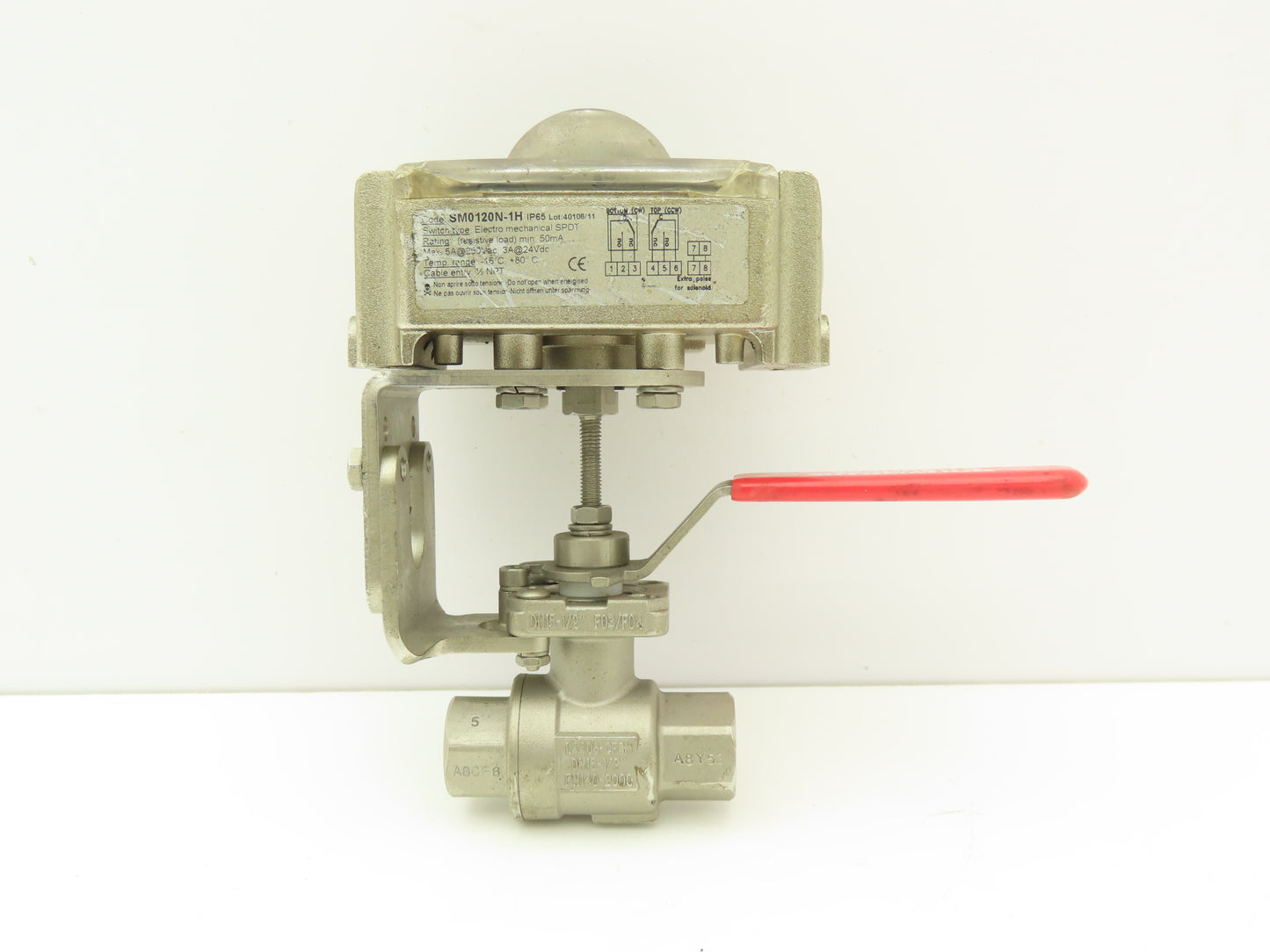 Assured Automation 1/2"NPT Stainless Ball Valve w/Positioner Switch C26NRXM-SM1