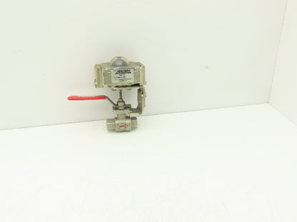 Assured Automation 1/2"NPT Stainless Ball Valve w/Positioner Switch C26NRXM-SM1