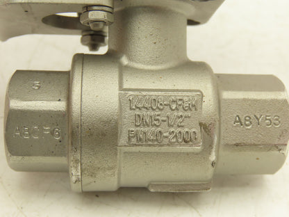 Assured Automation 1/2"NPT Stainless Ball Valve w/Positioner Switch C26NRXM-SM1