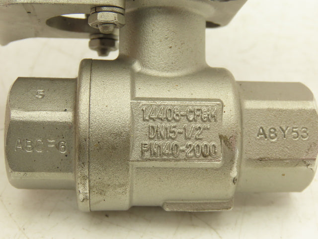 Assured Automation 1/2"NPT Stainless Ball Valve w/Positioner Switch C26NRXM-SM1