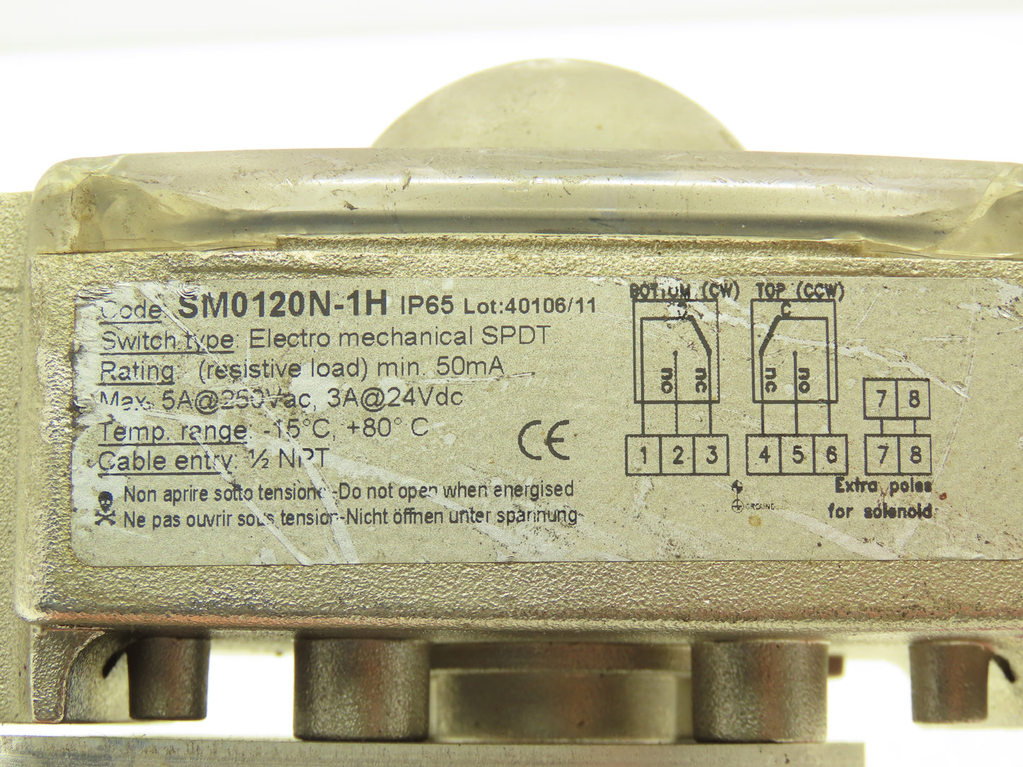 Assured Automation 1/2"NPT Stainless Ball Valve w/Positioner Switch C26NRXM-SM1
