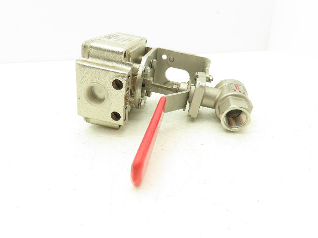 Assured Automation 1/2"NPT Stainless Ball Valve w/Positioner Switch C26NRXM-SM1