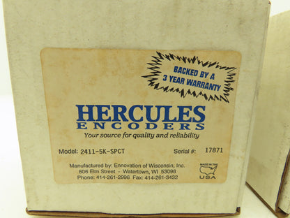 Hercules 2411-5K-SPCT Rotary Encoder Lot of 2