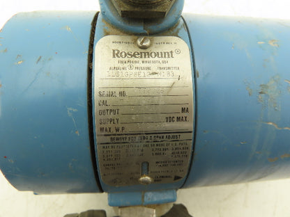 Rosemount 1151GP6E12M1B3 Electronic Pressure Transmitter 0-100psi 45VDC Haz Loc