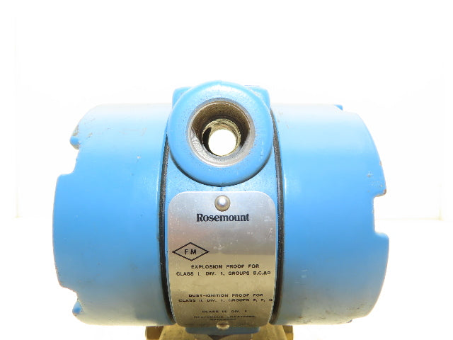 Rosemount 1151DR2F12M1B1 Electronic Pressure Transmitter 45VDC 1000PSI Haz Loc