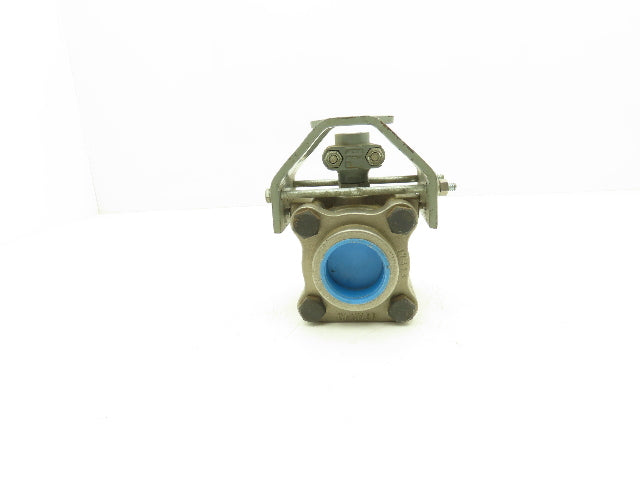 Jamesbury 1 1/2 4A 3600 TT1 1-1/2" NPT Stainless Ball Valve 316SS 150psi