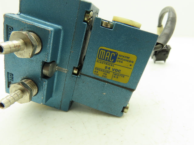 Mac 911A-PP-611BA Pneumatic Solenoid Valve 4/2-way 24VDC 1/8" NPT Lot of 3