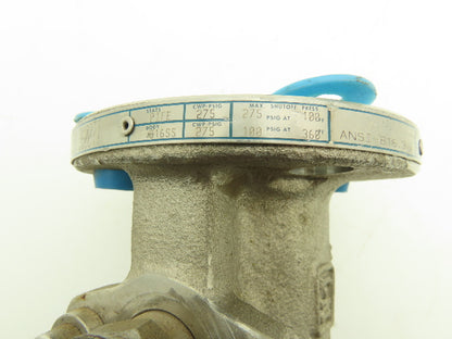 Neles-Jamesbury 1 1/2 5150 31 3600TT 1-1/2" Class 150 Flanged Ball Valve 316SS