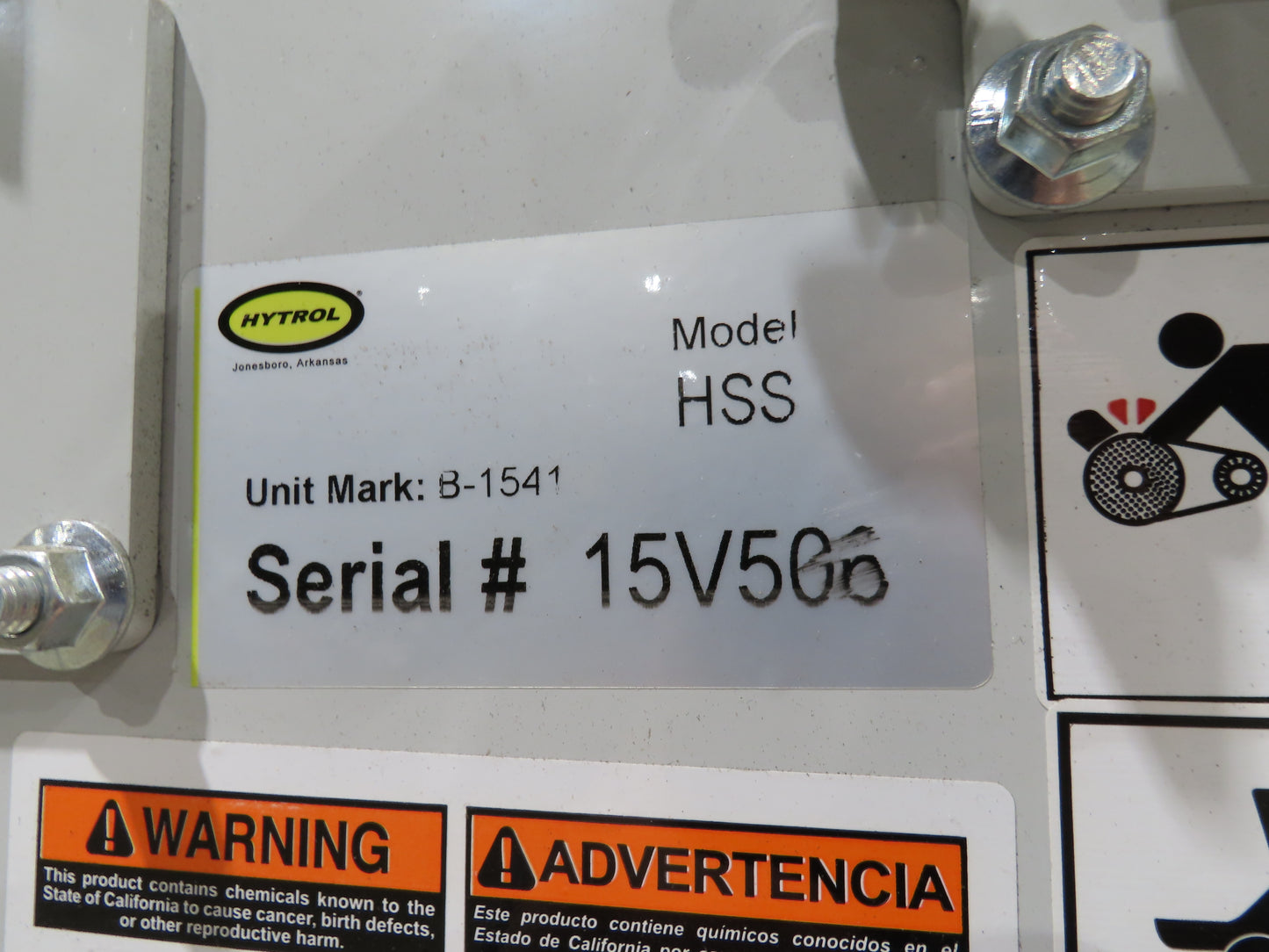 Hytrol HSS 31"x 7' Slider Bed Belt Conveyor 2Hp 3PH RH Center Drive 112fpm