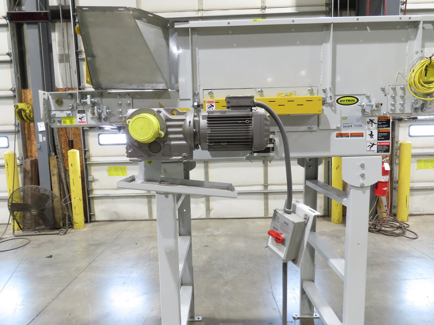 Hytrol HSS 31"x 7' Slider Bed Belt Conveyor 2Hp 3PH RH Center Drive 112fpm