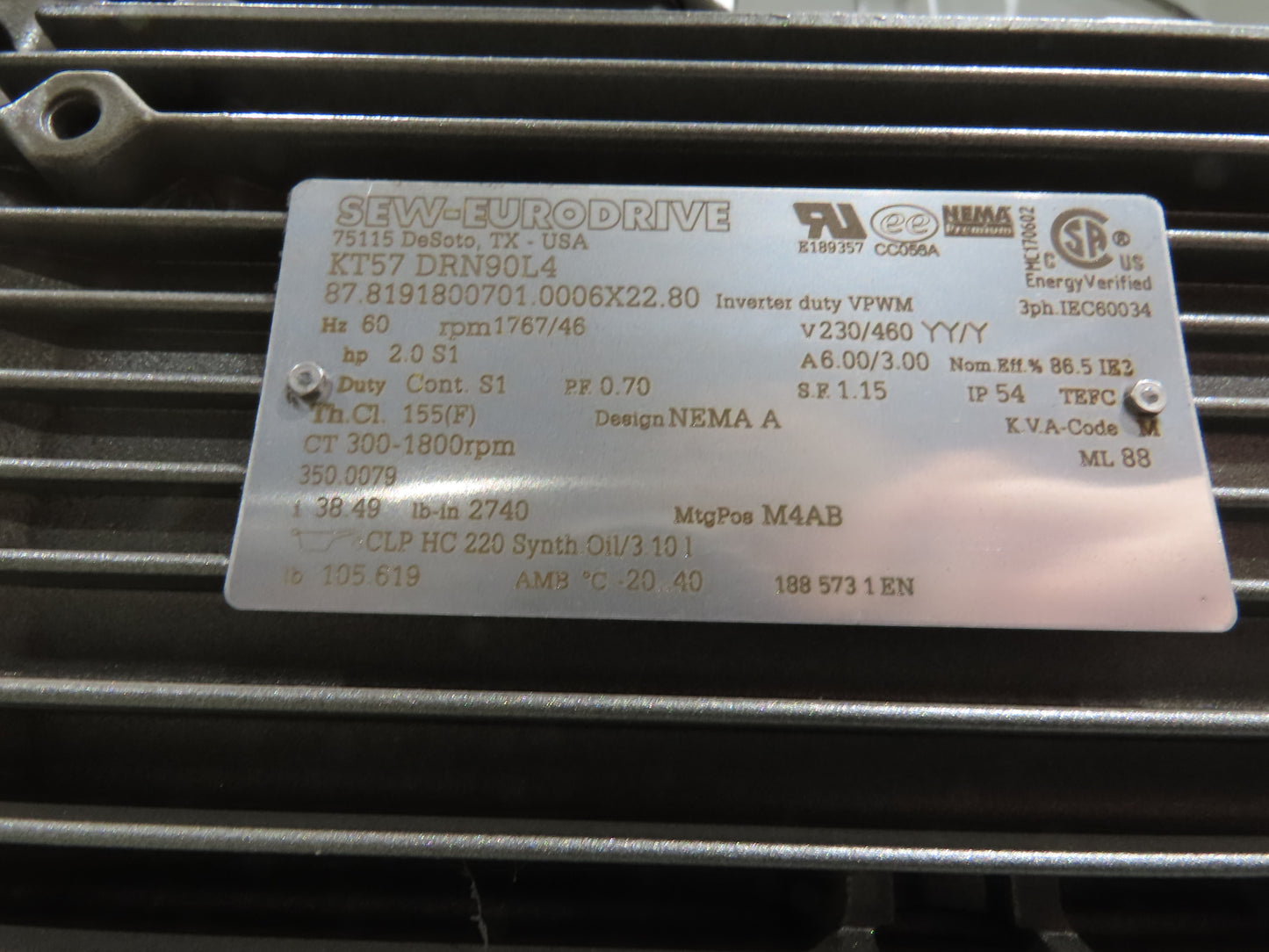 Hytrol HSS 31"x 7' Slider Bed Belt Conveyor 2Hp 3PH LH Center Drive 112fpm