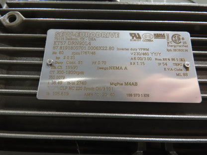 Hytrol HSS 31"x 7' Slider Bed Belt Conveyor 2Hp 3PH LH Center Drive 112fpm