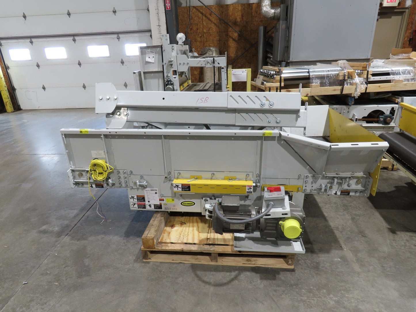 Hytrol HSS 31"x 7' Slider Bed Belt Conveyor 2Hp 3PH LH Center Drive 112fpm