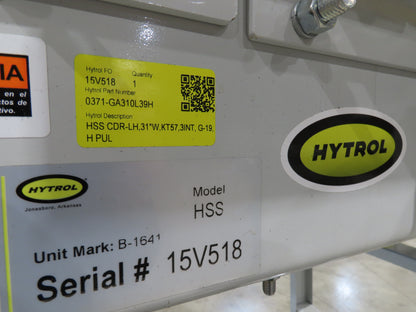 Hytrol HSS 31"x 7' Slider Bed Belt Conveyor 2Hp 3PH LH Center Drive 112fpm