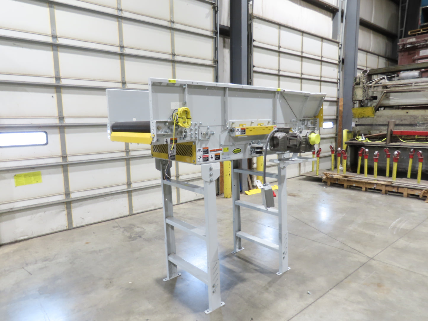 Hytrol HSS 31"x 7' Slider Bed Belt Conveyor 2Hp 3PH LH Center Drive 112fpm