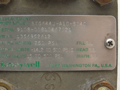 Honeywell ST3000 Smart Pressure Transmitter 11-42VDC 0-80PSI 1/2"NPT