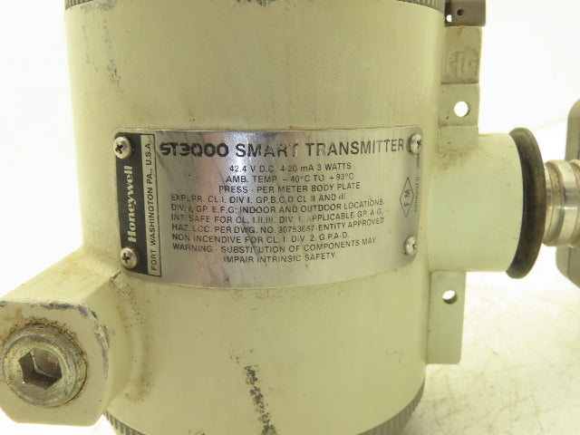 Honeywell ST3000 Smart Pressure Transmitter 11-42VDC 0-80PSI 1/2"NPT