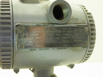 Bailey PTSDLD1A1A221A0 Level Transmitter 12-45VDC 275PSI 3" Flange Mounted