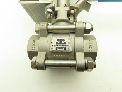 DuraValve DM340 3/4" Manual Ball Valve With Limit Switch On/Off Indicator Box