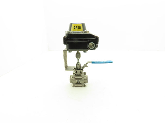 DuraValve DM340 3/4" Manual Ball Valve With Limit Switch On/Off Indicator Box