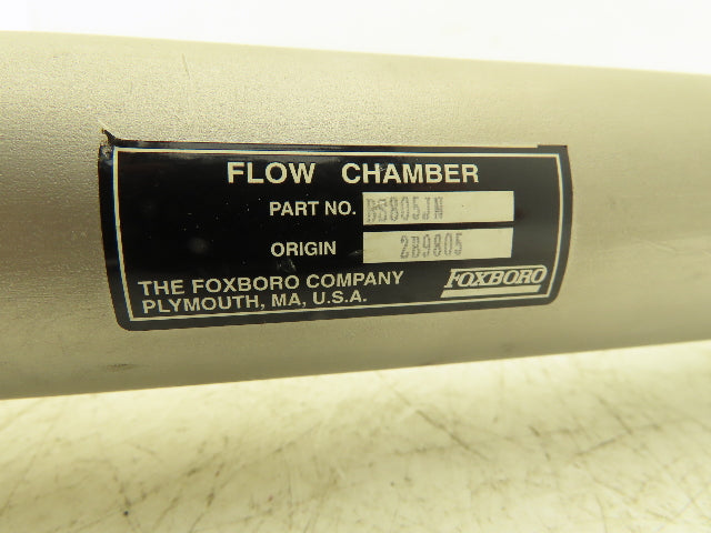 Foxboro BS805JN Poly Ball Valve Flow Chamber Sensor Tube 1.5"npt