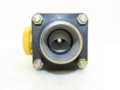 Foxboro BS805JN Poly Ball Valve Flow Chamber Sensor Tube 1.5"npt