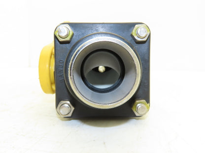 Foxboro BS805JN Poly Ball Valve Flow Chamber Sensor Tube 1.5"npt